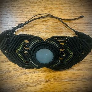 Handmade from Costa Rica. Boho/hippie jewelry. Real crystals. Adjustable.